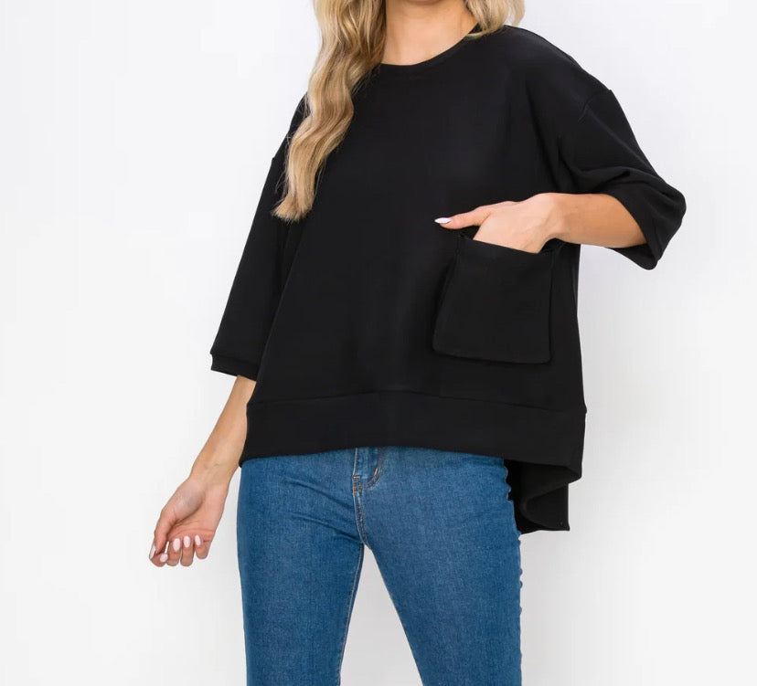 Joh Karen Knit Crepe Top