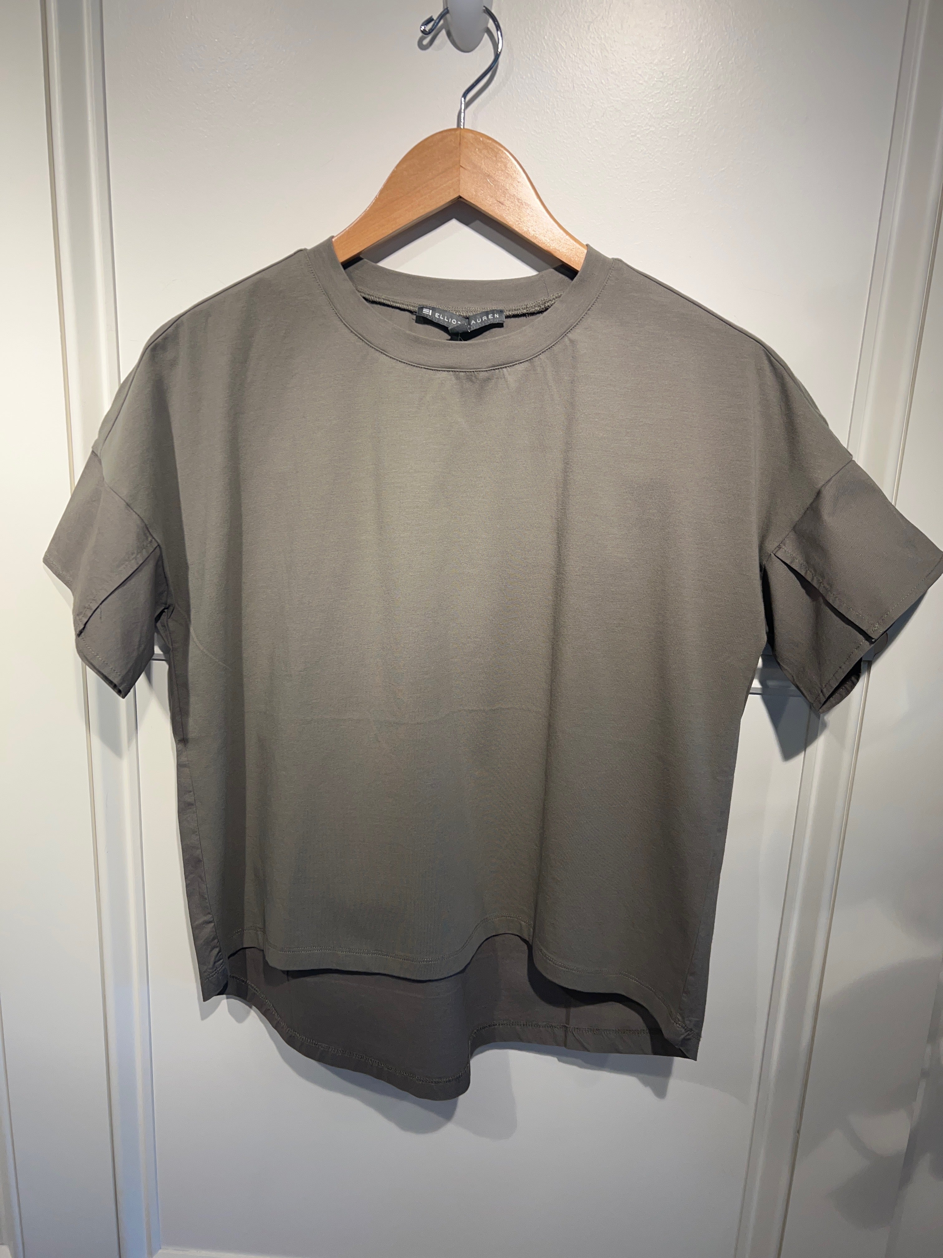 Elliott Lauren Sage Crew Neck Tee