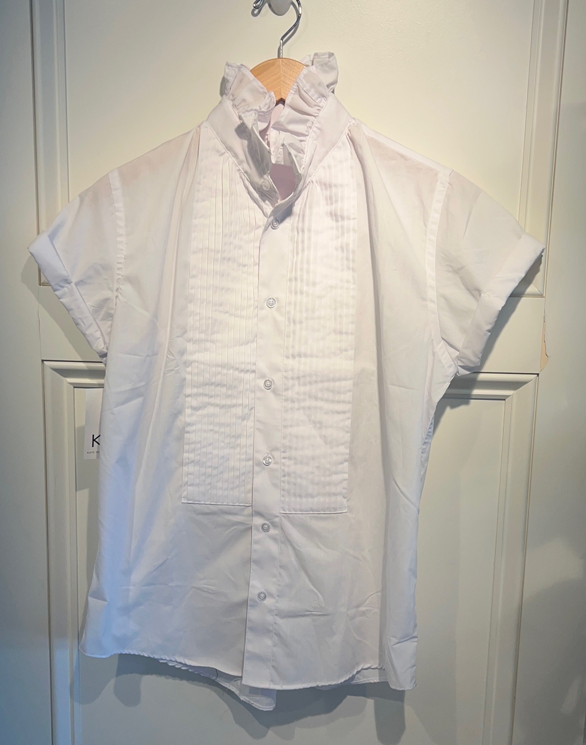 KMJ White Tuxedo Top