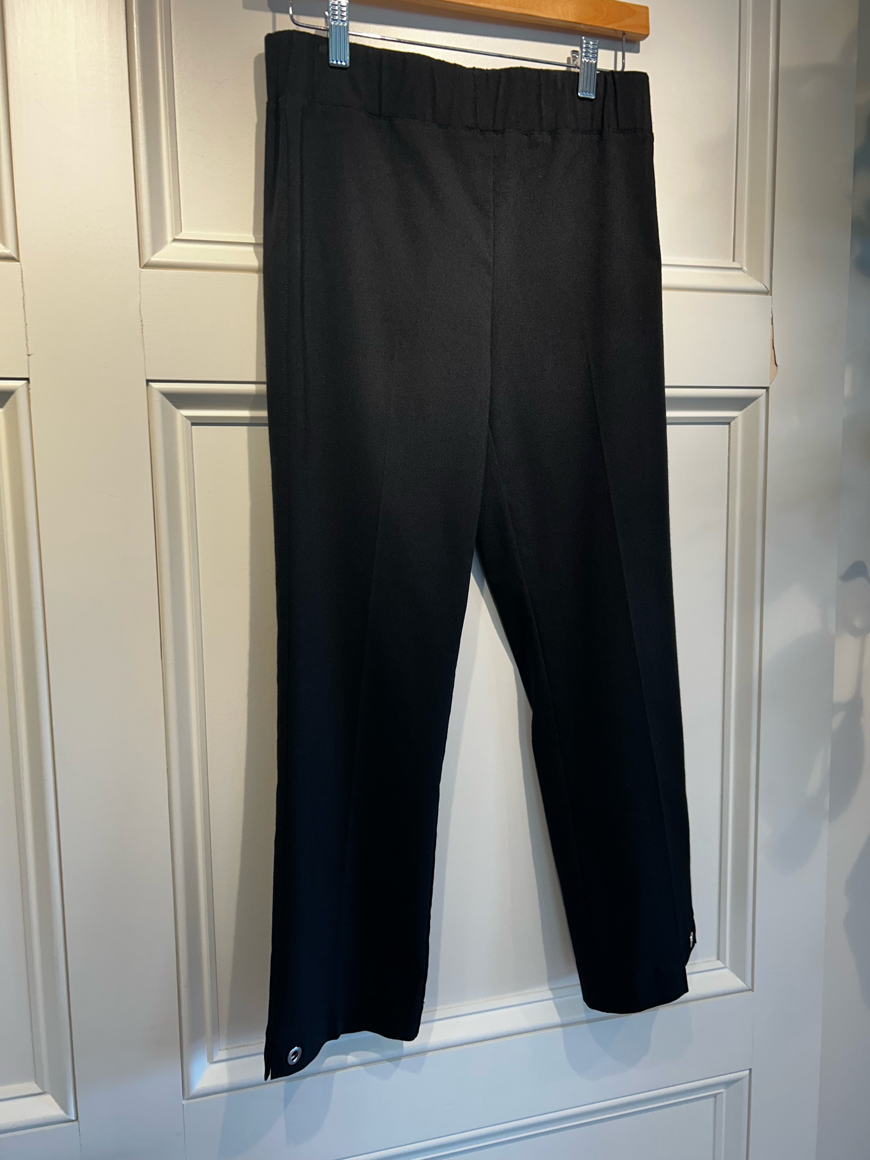 Elliott Lauren Black Grommet Ankle Pant