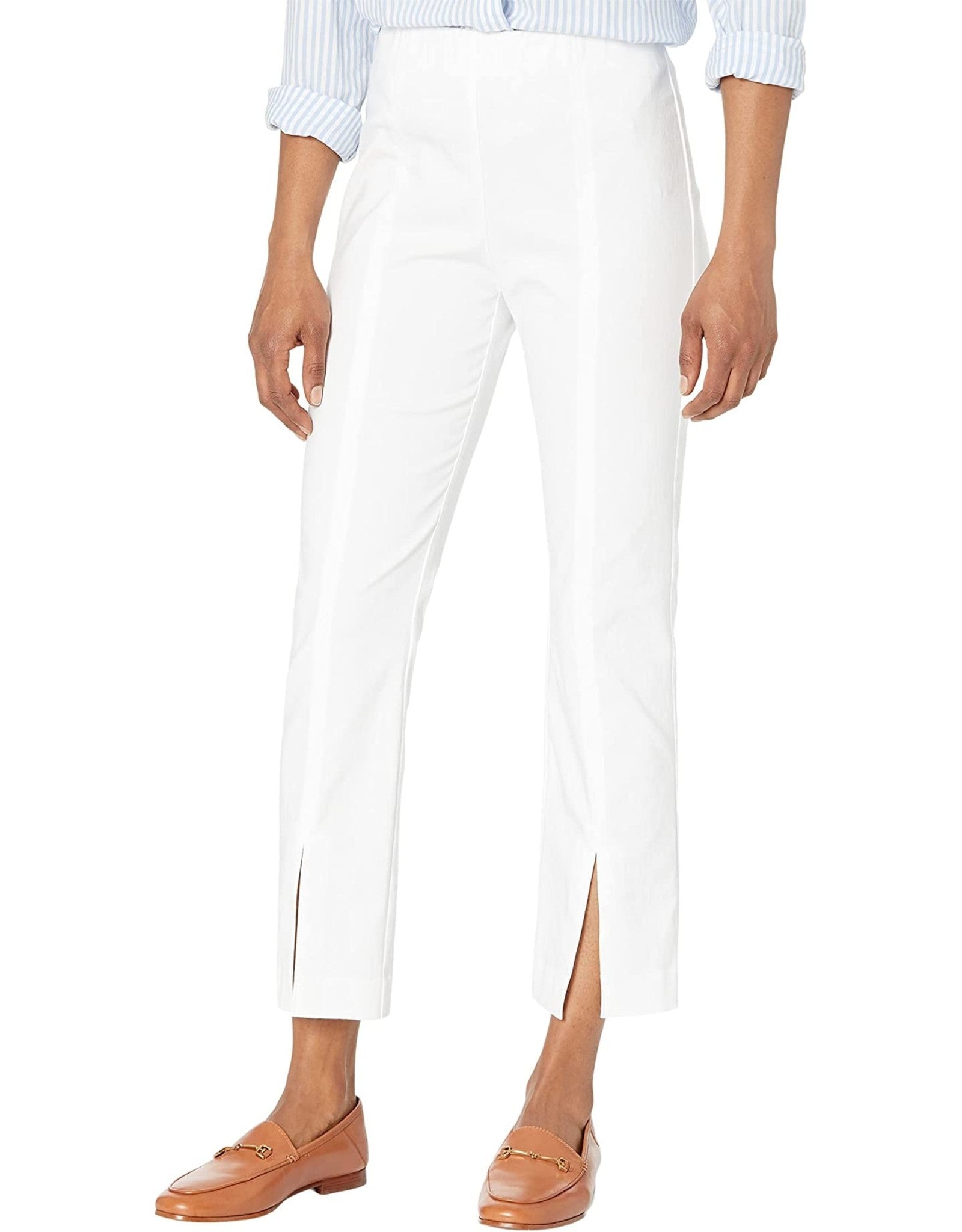 Elliott Lauren Front Slit Pant White