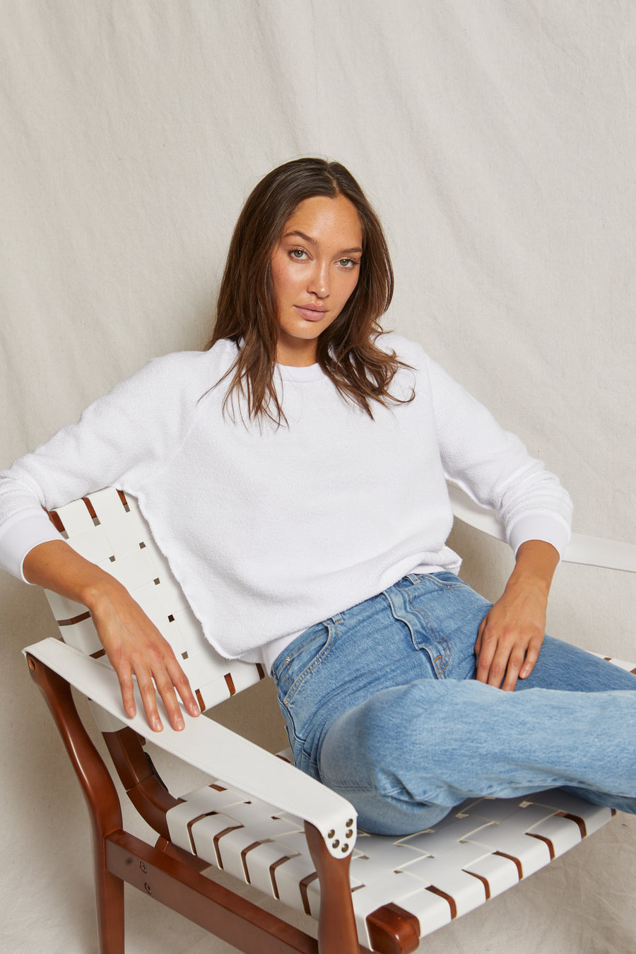 Perfect White Tee Ziggy Sweatshirt White