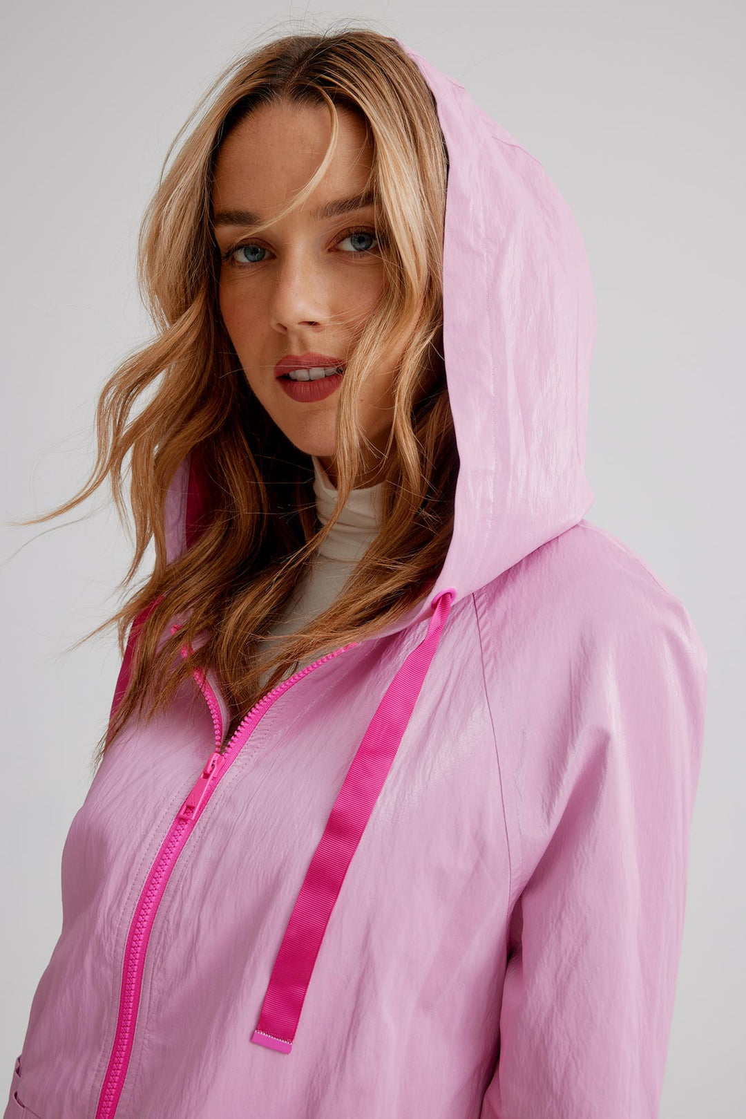 Nikki Jones Pink Jennifer Rain Jacket