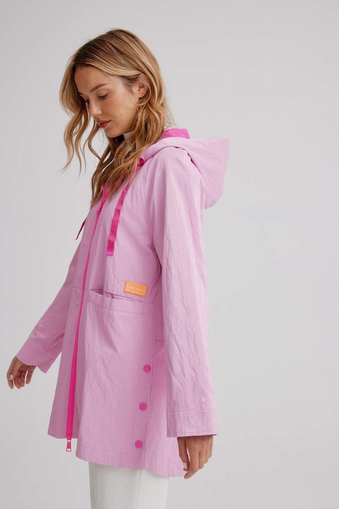 Nikki Jones Pink Jennifer Rain Jacket