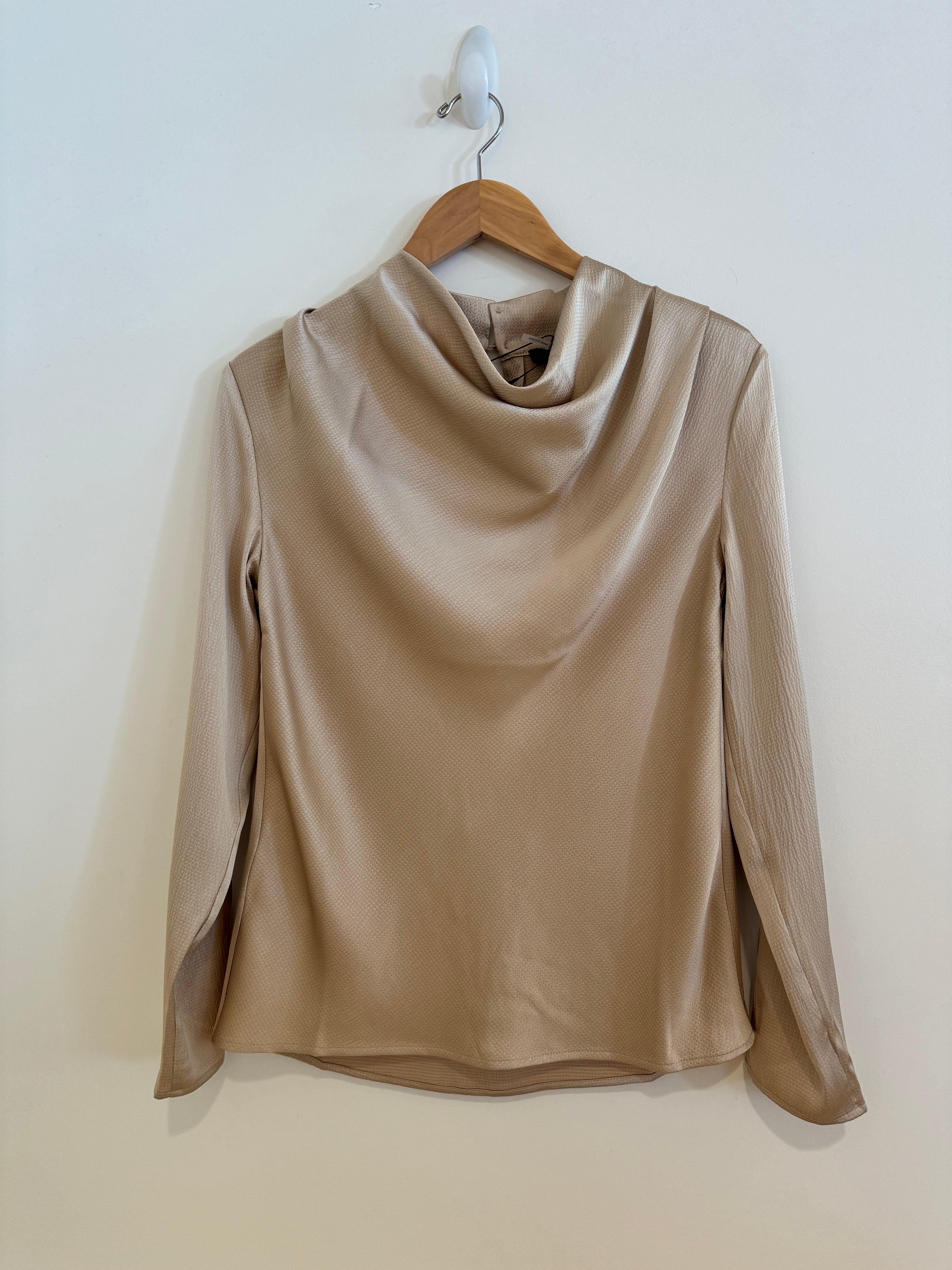 Lysse Cowl Neck Blouse Light Nutshell