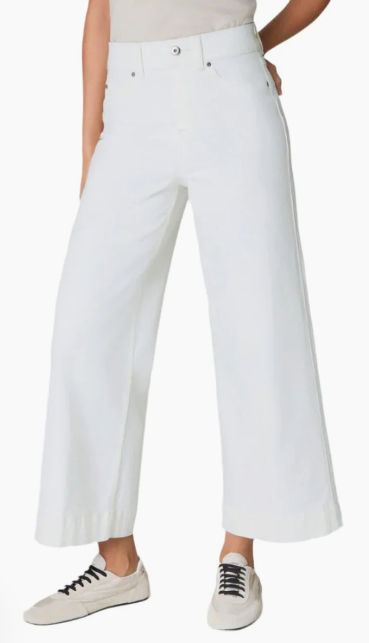 Spanx Pull On Wide Leg White Jean