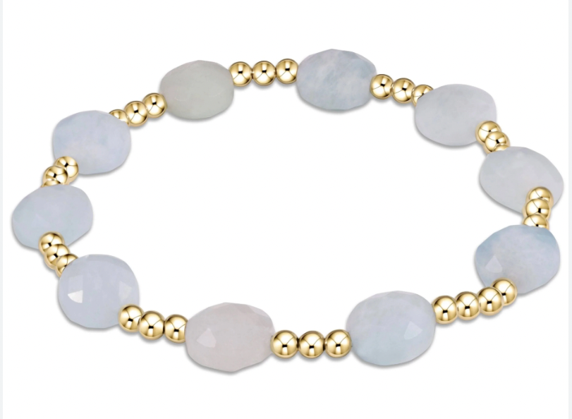 E Newton Admire Gold 3mm Aquamarine