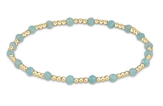 E Newton Gold Sincerity 3mm Amazonite