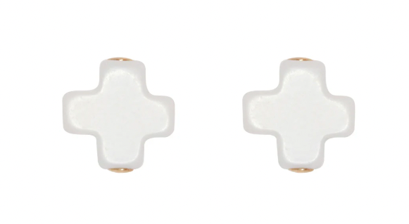 E Newton Signature Cross Stud