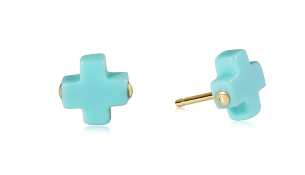 E Newton Signature Cross Stud