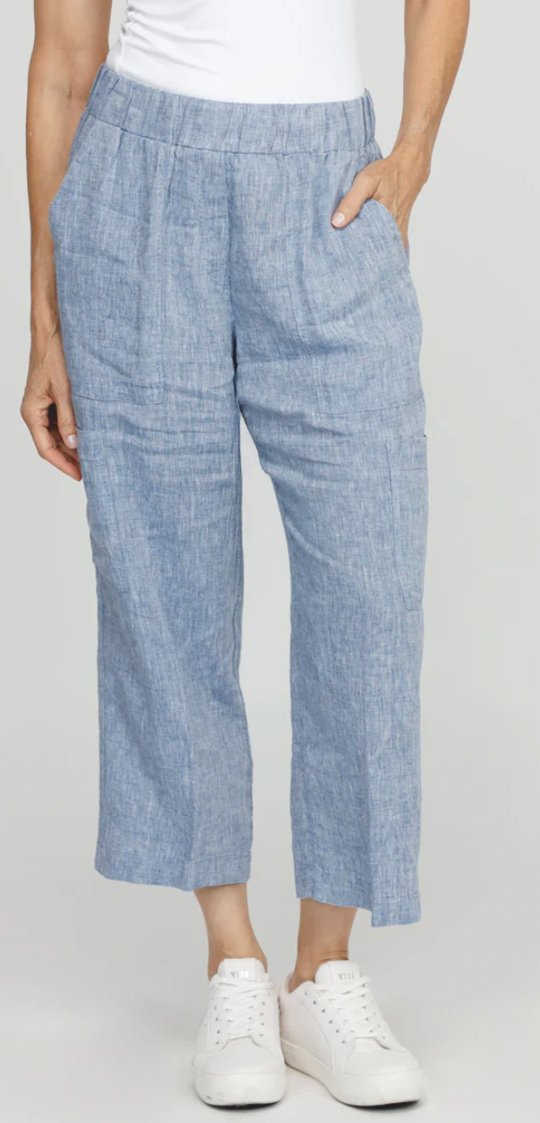 Elliott Lauren Chambray Cropped Pants