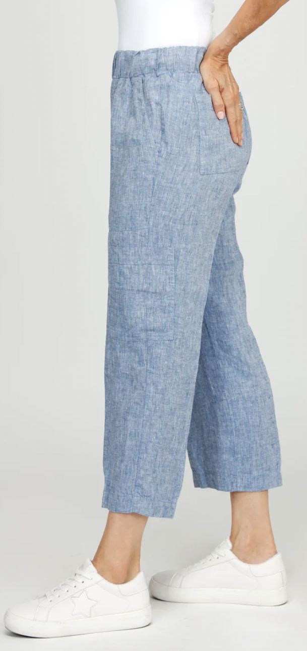 Elliott Lauren Chambray Cropped Pants