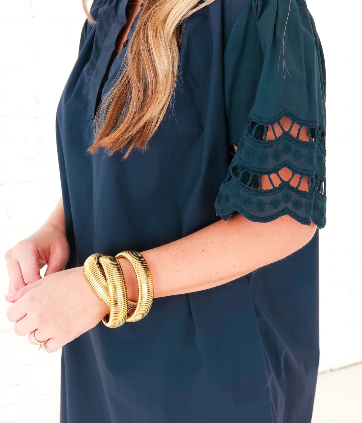 Caryn Lawn Betty Dress Navy
