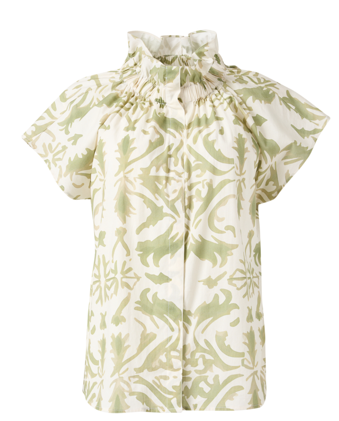 Finley Jenny Top Green Tile Print