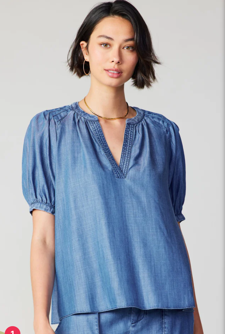 CA Chambray Top