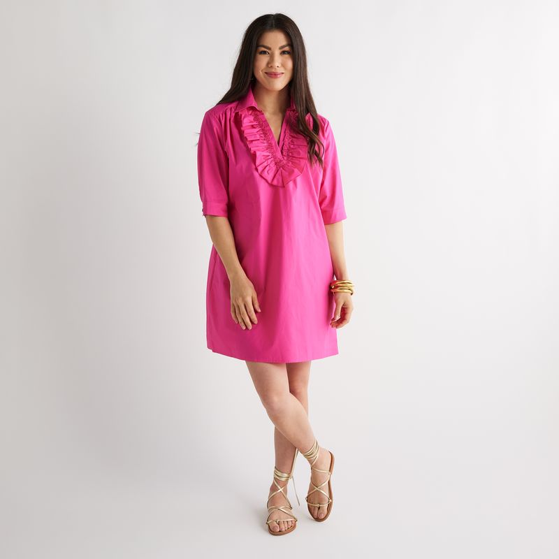 Caryn Lawn Maya Fuchsia Dress