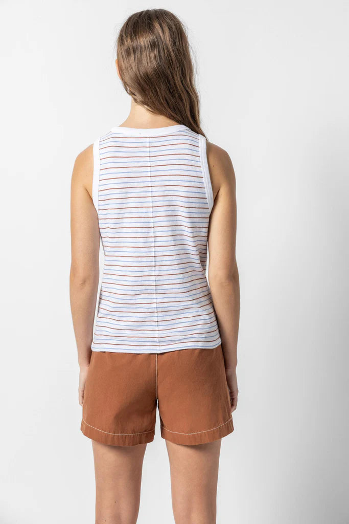 Lilla P Striped Crew Tank